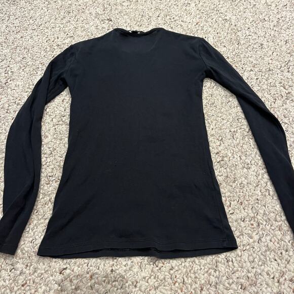 Lauren Ralph Lauren Long Sleeve Tee Black Sz XXS Embroidered Logo Preppy - Picture 7 of 7